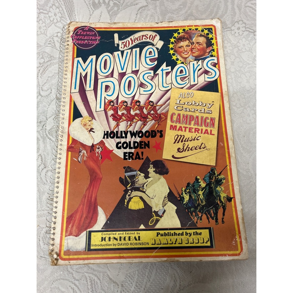 50‎ Years of Movie Posters Hollywood Golden Era John Kobal Hamlyn 1973 Book